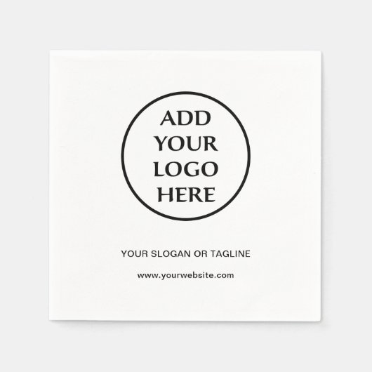 事業会社企業のプロフェッショナルのロゴ スタンダードカクテルナプキン (正面)
