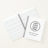 事業会社企業のプロフェッショナルのロゴ ノートブック (内部)