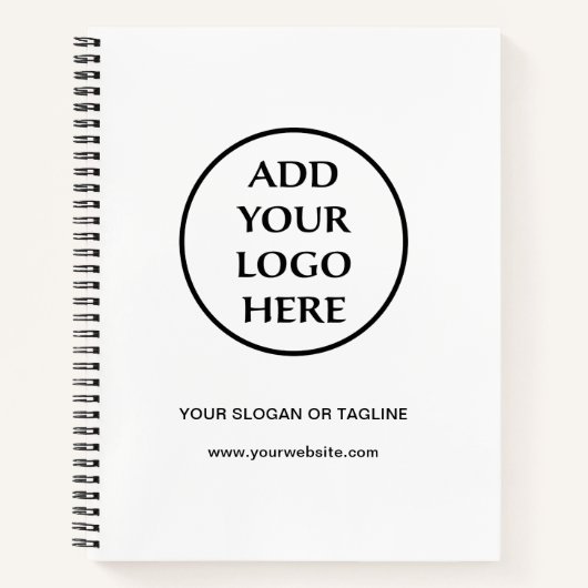 事業会社企業のプロフェッショナルのロゴ ノートブック (正面)