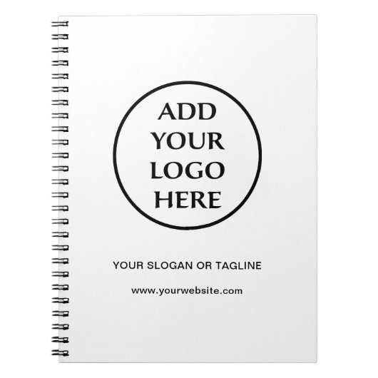 事業会社企業のプロフェッショナルのロゴ ノートブック (正面)