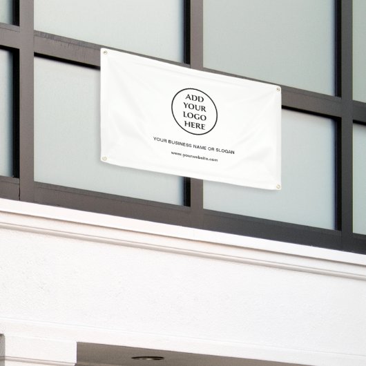 事業会社企業のプロフェッショナルのロゴ 横断幕 (ビルの外側)