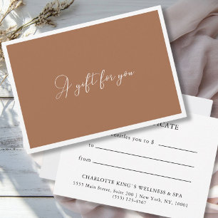 事業体証明書 モダン Brown