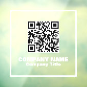 事業名とQRコード ウィンドウサイン (シート3)