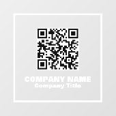 事業名とQRコード ウィンドウサイン (シート)