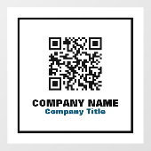 事業名とQRコード ウィンドウサイン (シート)