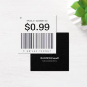 事業名ロゴ正方形バーコード販売価格ラベル (デスク)