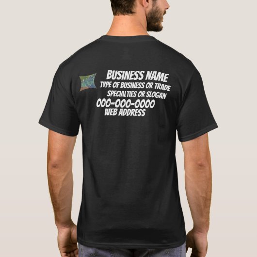 事業名ロゴ番号ユニフォーム・ジャージー Tシャツ (裏面)