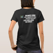 事業名ロゴ番号ユニフォーム・ジャージー Tシャツ (裏面)