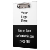 事業名ロゴWebサイト電話番号Black & White クリップボード (左)