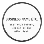 事業名・スローガンその他の文字 |黒と白 アイスホッケーパック (正面)