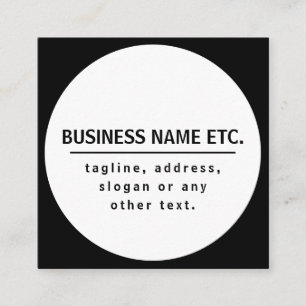 事業名・スローガンその他の文字  黒と白 エンクロージャーカード