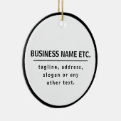 事業名・スローガンその他の文字 |黒と白 セラミックオーナメント (右)
