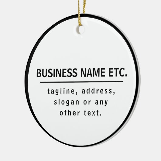 事業名・スローガンその他の文字 |黒と白 セラミックオーナメント (左)