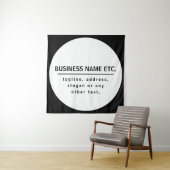 事業名・スローガンその他の文字 |黒と白 タペストリー (インサイチュ)