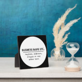 事業名・スローガンその他の文字 |黒と白 フォトプラーク (インサイチュ)