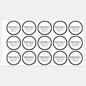 事業名・スローガンその他の文字 |黒と白 ラベル (シート)