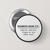 事業名・スローガンその他の文字 |黒と白 缶バッジ (正面&裏面)