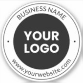 事業名・ホームページまたはスローガン、お礼など シール (正面)