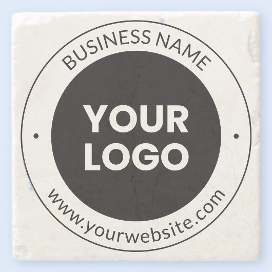 事業名・ホームページまたはスローガン、お礼など ストーンコースター