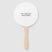 事業名・ホームページまたはスローガン、お礼など ハンドファン (裏面)