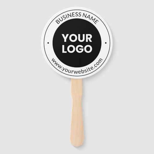 事業名・ホームページまたはスローガン、お礼など ハンドファン (正面)