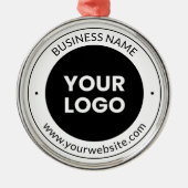 事業名・ホームページまたはスローガン、お礼など メタルオーナメント (正面)
