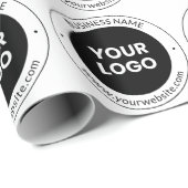 事業名・ホームページまたはスローガン、お礼など ラッピングペーパー (ロールコーナー)