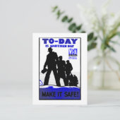 事業場はがきの安全性 ポストカード (スタンド正面)