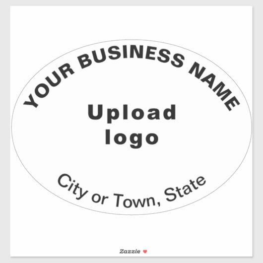 事業所の所在地(白い大きな楕円形のビニール) シール (シート)