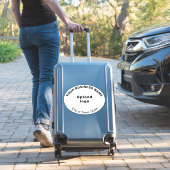 事業所の所在地(白い大きな楕円形のビニール) シール (スーツケースインサイチュ)