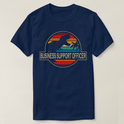 事業支援士恐竜 Tシャツ (デザイン正面)