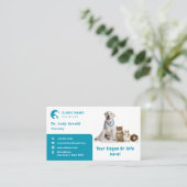 事業用動物ペット |シンプルモダン 名刺 (スタンド正面)