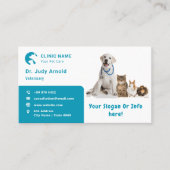 事業用動物ペット |シンプルモダン 名刺 (正面)