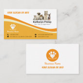 事業用動物ペット |シンプル 名刺 (正面/裏面)