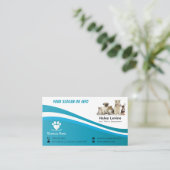 事業用動物ペット |ビジネスシンプルカード 名刺 (スタンド正面)