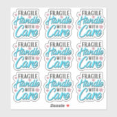 事業用包装ラベル気に付き脆性取っ手 シール (シート)