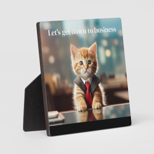 事業用猫 フォトプラーク (正面)