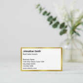 事業白書・金ゴールド実在投資家 名刺 (スタンド正面)