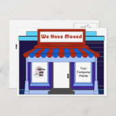 . .事業移広告動はがきの促進 案内ポストカード (正面/裏面)