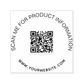 事業製品情報qrコード セルフインキングスタンプ (デザイン)