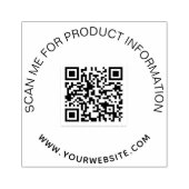 事業製品情報qrコード ラバースタンプ (インプリント)