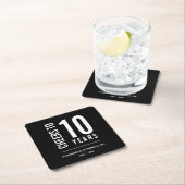 事業記念日応援 スクエアペーパーコースター (インサイチュ)