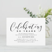 事業記念日招待状 招待状 (スタンド正面)