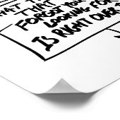 事物の失った検索サイン ポスター (角)