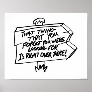 事物の失った検索サイン ポスター