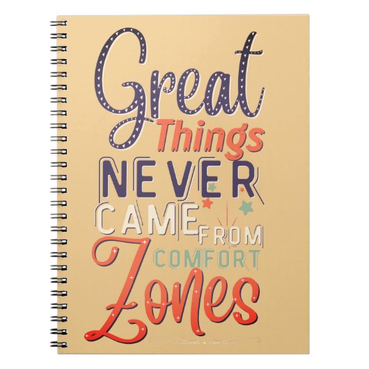 事素晴らし実は来心地よい誌から ノートブック (正面)