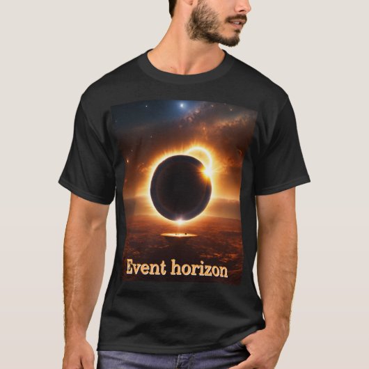 事象の地平線Tシャツ Tシャツ (正面)