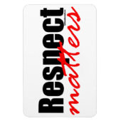 事項の尊重 マグネット (縦)