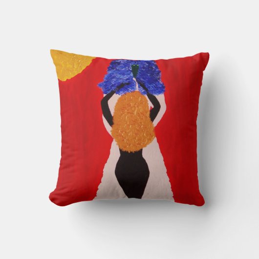 "事"の枕魅了して下さい クッション (正面)