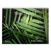 事、Kathy Lindseyが気づくI 2010年 カレンダー (カバー)